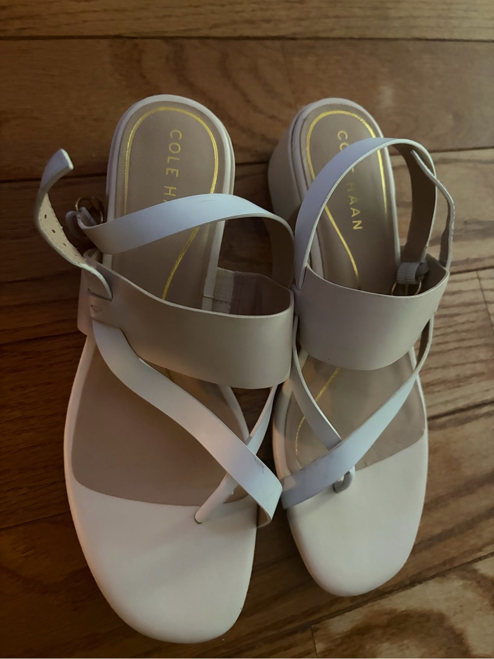 Cole Haan Women's White Strappy Sandals